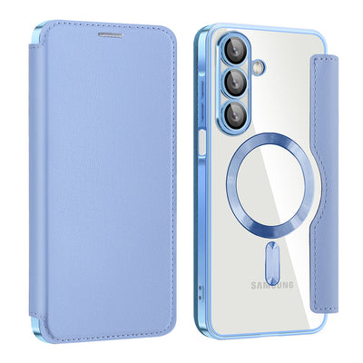 Husa pentru Samsung Galaxy A17 5G, Techsuit SmartMag Book Case, bleu