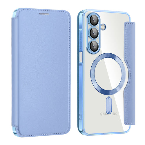 Husa pentru Samsung Galaxy A17 5G, Techsuit SmartMag Book Case, bleu