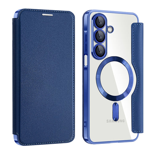 Husa pentru Samsung Galaxy A17 5G, Techsuit SmartMag Book Case, albastru