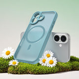 Husa pentru iPhone 16, Techsuit HaloFrost II MagSafe, verde menta