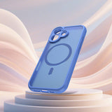 Husa pentru iPhone 16, Techsuit HaloFrost II MagSafe, albastru