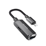 Adaptor Mcdodo OTG Adapter (CA-2690), Lightning to USB, Lightning, Aluminum Alloy, Nylon, 2.4A, Gri