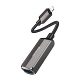 Adaptor Mcdodo OTG Adapter (CA-2690), Lightning to USB, Lightning, Aluminum Alloy, Nylon, 2.4A, Gri