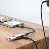 Adaptor Mcdodo OTG Adapter (CA-2690), Lightning to USB, Lightning, Aluminum Alloy, Nylon, 2.4A, Gri