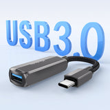 Adaptor Mcdodo OTG Adapter (CA-2830), Type-C to Type-C, USB, Aluminum Alloy, Nylon, 3A. 60W, 13cm, Gri