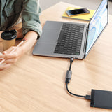 Adaptor Mcdodo OTG Adapter (CA-2830), Type-C to Type-C, USB, Aluminum Alloy, Nylon, 3A. 60W, 13cm, Gri