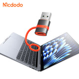Adaptor Mcdodo Adapter (OT-3800), cu Silicon Hook, Aluminium Alloy, Type-C to USB 3.0, 5Gbps, Portabil Design