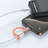 Adaptor Mcdodo Adapter (OT-5530), cu Silicon Hook, Aluminium Alloy, Lightning to USB-C, 3A, 60W Portabil Design, Gri