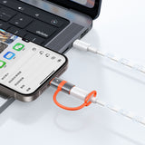 Adaptor Mcdodo Adapter (OT-5530), cu Silicon Hook, Aluminium Alloy, Lightning to USB-C, 3A, 60W Portabil Design, Gri