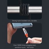 Cablu audio Mcdodo Castle (CA-0820), Type-C to Jack 3.5mm, Nylon Braided, 1.2m, negru;gri;portocaliu