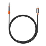 Cablu audio Mcdodo Castle (CA-0780), Lightning to Jack 3.5mm, Nylon Braided, 1.2m, negru;gri;portocaliu