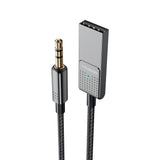 Cablu audio Mcdodo (CA-8700), USB to DC 3.5mm, HD Stereo, Integrat Microphone, Nylon Braided, 1.7m, negru;gri