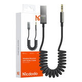 Cablu audio Mcdodo (CA-8700), USB to DC 3.5mm, HD Stereo, Integrat Microphone, Nylon Braided, 1.7m, negru;gri