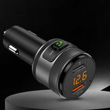 Modulator FM Techsuit VoltTune (MFM1), Dual-USB, QC3.0, MP3 Player Function, Bluetooth, negru