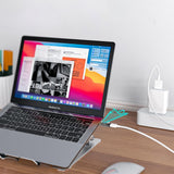 Adaptor Techsuit Adapter Databoost (A23), USB-C, LED Afisaj Digital, 40Gbps, 8K@60Hz, PD240W, Gri