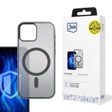 Husa pentru iPhone 15, 3mk Frosty MagCase, negru