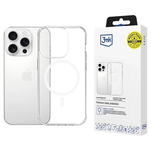 Husa pentru iPhone 16 Pro Max, 3mk Armor MagCase, transparenta