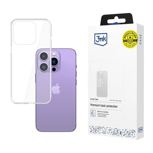 Husa pentru iPhone 14 Pro Max, 3mk Armor Case, transparenta