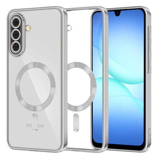 Husa pentru Samsung Galaxy A17 5G, Techsuit Lux Crystal MagSafe, argintiu