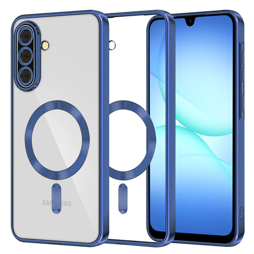 Husa pentru Samsung Galaxy A17 5G, Techsuit Lux Crystal MagSafe, albastru