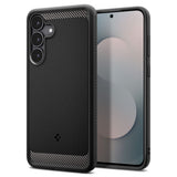 Husa pentru Samsung Galaxy S25 FE, Spigen Rugged Armor (ACS10025), negru