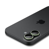 Folie de protectie pentru iPhone 16, Spigen (2 pack) Optik.tR EZ Fit Pro Camera Glass (AGL10128)