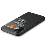 Folie de protectie pentru iPhone 16, Spigen (2 pack) Optik.tR EZ Fit Pro Camera Glass (AGL10128)