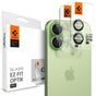 Folie de protectie pentru iPhone 16, Spigen (2 pack) Optik.tR EZ Fit Pro Camera Glass (AGL10128)