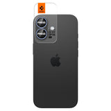 Folie de protectie pentru iPhone 16, Spigen (2 pack) Optik.tR EZ Fit Pro Camera Glass (AGL10129)