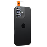 Folie de protectie pentru iPhone 16, Spigen (2 pack) Optik.tR EZ Fit Pro Camera Glass (AGL10129)