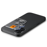 Folie de protectie pentru iPhone 16, Spigen (2 pack) Optik.tR EZ Fit Pro Camera Glass (AGL10129)