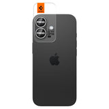Folie de protectie pentru iPhone 16, Spigen (2 pack) Optik.tR EZ Fit Pro Camera Glass (AGL10126)
