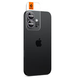 Folie de protectie pentru iPhone 16, Spigen (2 pack) Optik.tR EZ Fit Pro Camera Glass (AGL10127)