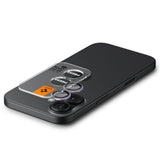 Folie de protectie pentru iPhone 16, Spigen (2 pack) Optik.tR EZ Fit Pro Camera Glass (AGL10127)