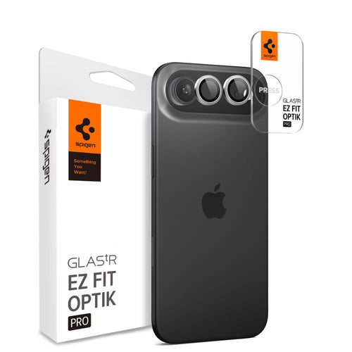 Folie de protectie pentru iPhone 17 Air, Spigen (2 pack) Optik.tR EZ Fit Pro Camera Glass (AGL10132)