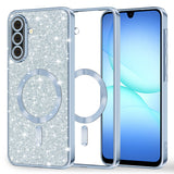 Husa pentru Samsung Galaxy A17 5G, Techsuit Lux Glitter MagSafe, bleu