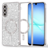 Husa pentru Samsung Galaxy A17 5G, Techsuit Lux Glitter MagSafe, argintiu