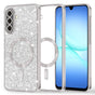 Husa pentru Samsung Galaxy A17 5G, Techsuit Lux Glitter MagSafe, argintiu