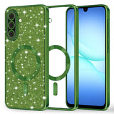 Husa pentru Samsung Galaxy A17 5G, Techsuit Lux Glitter MagSafe, albastru