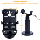 Suport de birou Techsuit POS Stand PayNest (POS1), 270° Horizontal Rotation, Tilt up to 30°, Hold Steadily, 3M Adhesive, negru