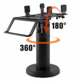 Suport de birou Techsuit POS Stand PayNest (POS1), 270° Horizontal Rotation, Tilt up to 30°, Hold Steadily, 3M Adhesive, negru
