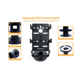 Suport de birou Techsuit POS Stand PayNest (POS1), 270° Horizontal Rotation, Tilt up to 30°, Hold Steadily, 3M Adhesive, negru