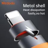 Adaptor Mcdodo Adapter (OT-0510), cu Silicon Hook, Aluminium Alloy, Type-C to Lightning, 36W Portabil Design, Gri
