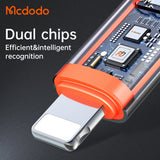 Adaptor Mcdodo Adapter (OT-0510), cu Silicon Hook, Aluminium Alloy, Type-C to Lightning, 36W Portabil Design, Gri