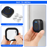 Techsuit Premium Wireless Doorbell Buzzzly (SU1), Waterproof, 38 Unique Tune, 4 Volume Levels, 5 Modes Music/Flash, Negru