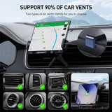 Suport auto Techsuit Premium cu Incarcare Wireless ModoDock (SW1), pentru Grila ventilatie, 90A° Intelligent Rotatie, 15W, negru