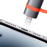 Adaptor Mcdodo Adapter (OT-2600), cu Silicon Hook, Aluminium Alloy, USB to Lightning, 480Mbps, Portabil Design, Gri