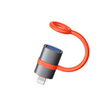 Adaptor Mcdodo Adapter (OT-2600), cu Silicon Hook, Aluminium Alloy, USB to Lightning, 480Mbps, Portabil Design, Gri