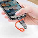 Adaptor Mcdodo Adapter (OT-2600), cu Silicon Hook, Aluminium Alloy, USB to Lightning, 480Mbps, Portabil Design, Gri