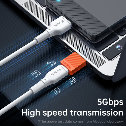 Adaptor Mcdodo OTG Adapter (OT-6550), Type-C to USB 3.0 Convertor, Ultra-Fast Data Sync, Tpe, Oranj